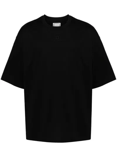 Wooyoungmi Cotton Printed T-shirt In Black