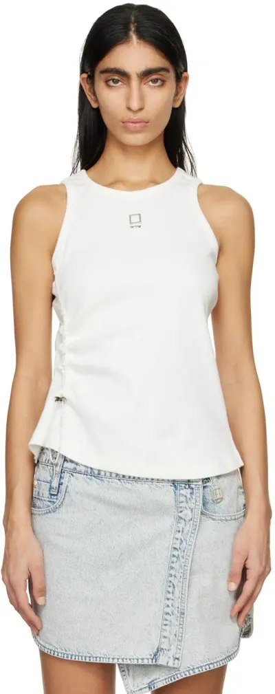 Wooyoungmi White Hardware Tank Top In White 729w