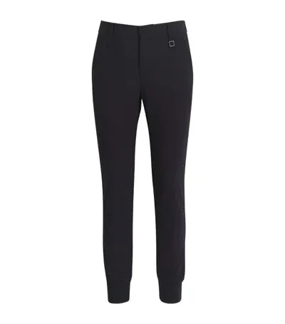 Wooyoungmi Wool-blend Slim Tailored Trousers In Navy