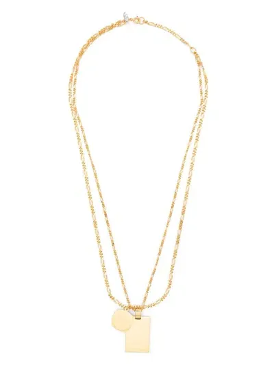 Wouters & Hendrix Medallion-pendant Necklace In Gold