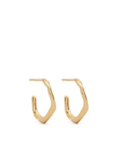 Wouters & Hendrix Medium Silver Hoops In Gold