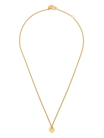 Wouters & Hendrix Small Heart-pendant Necklace In Gold