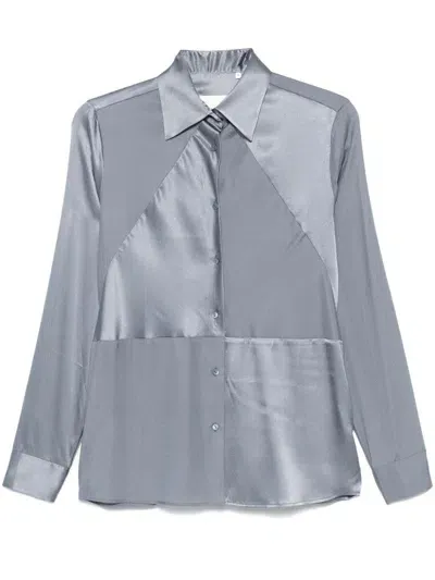 Xacus Diamante Shirt In Grey