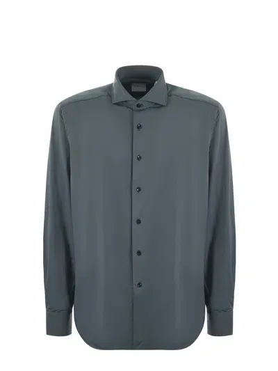 Xacus Shirt In Verde Scuro