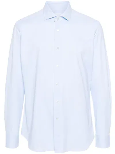 Xacus Stretch-design Shirt In Blue