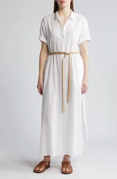 Xirena Linnet Cotton Maxi Shirtdress In White