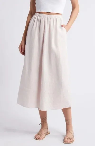 Xirena Xírena Loretta Linen Midi Skirt In Day Lily