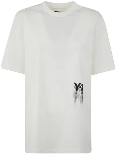 Y-3 Logo T-shirt In White