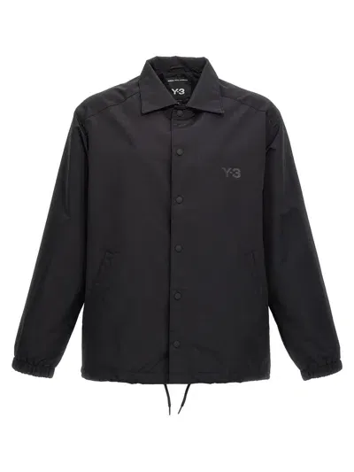 Y-3 Nylon Coach J Jacket In Black