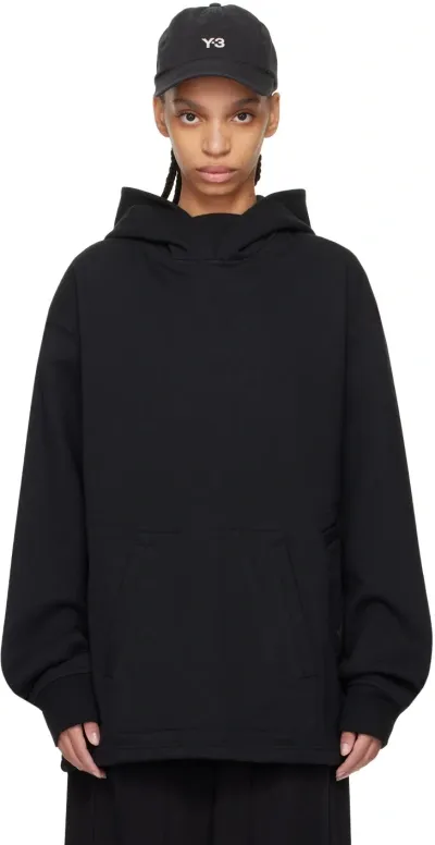 Y-3 Black Kangaroo Pocket Hoodie