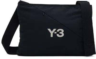 Y-3 Black Nylon Sacoche Bag