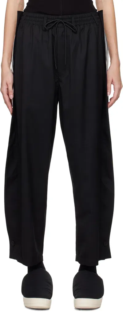 Y-3 Black Refined Wool Track Pants