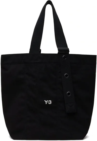 Y-3 Black Shoulder Tote