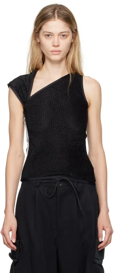 Y-3 Black Warp Tank Top