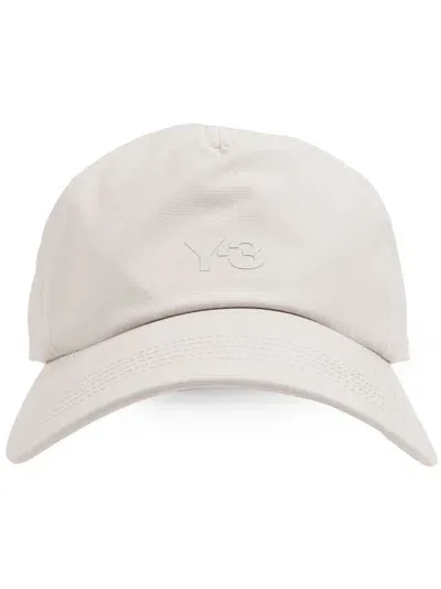 Y-3 Embossed Cap In Nude