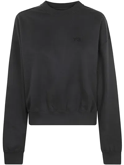 Y-3 Fl Crew Sweat In Black