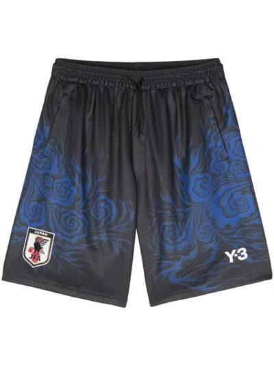 Y-3 Jfa Graphic Shorts In Black