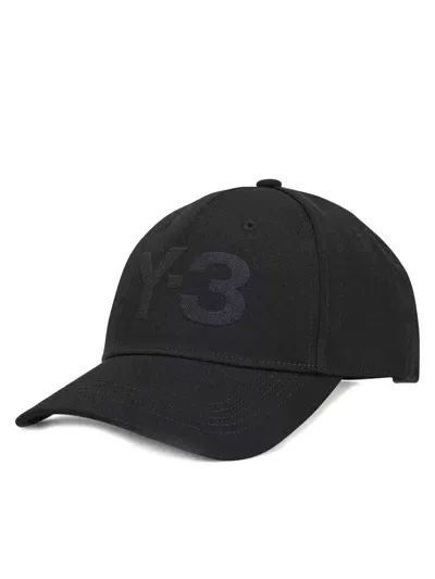 Y-3 Logo Cap In Black