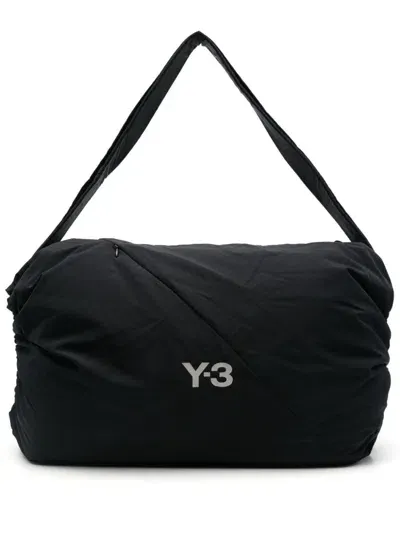 Y-3 Logo-print Shoulder Bag In Black