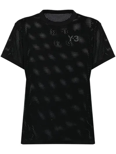 Y-3 Mesh T-shirt In Black