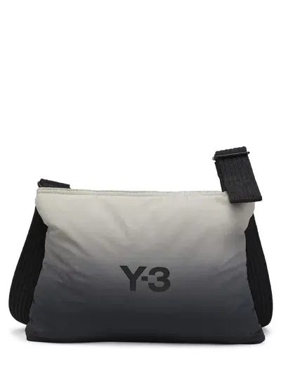 Y-3 Ombré Sacoche Bag In Grey