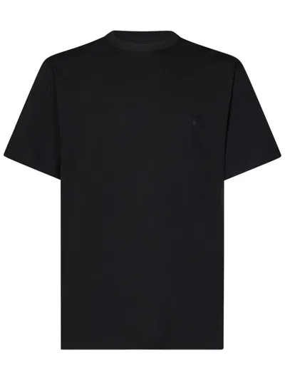 Y-3 Adidas Black Cotton T-shirt