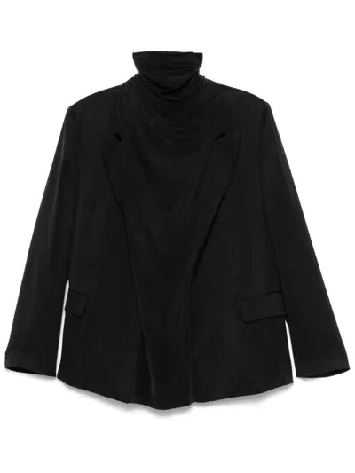 Y/project Blazer-design Blouse In Black