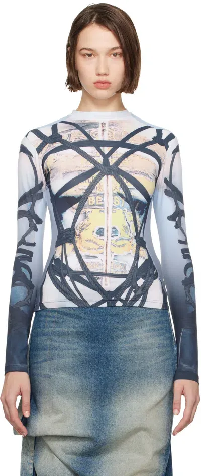 Y/project Bondage Print Top In Multicolor