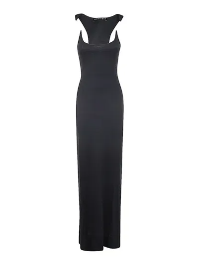 Y/project Invisible Strap Dress In Black