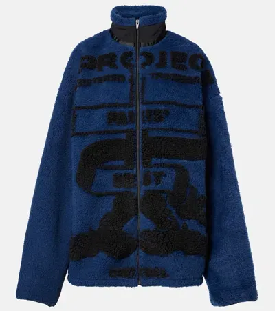 Y/project Jacquard Fleece Jacket In Blau