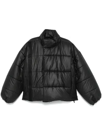 Y/project Quilted Puffer Jacket In Black