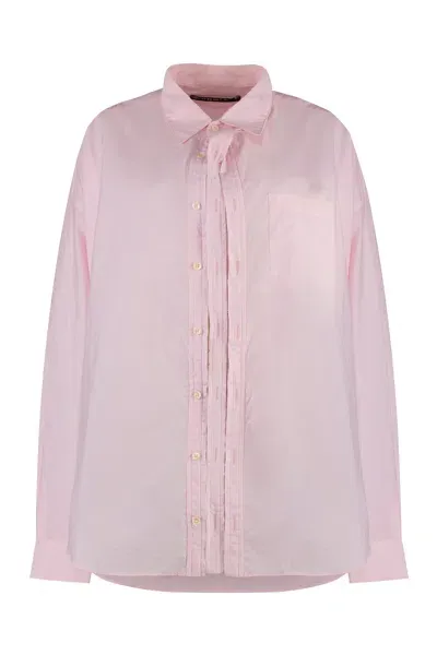 Y/project Stretch Cotton Shirt In Pink