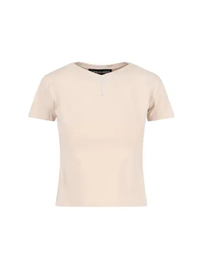 Y/project Y Project T-shirts And Polos In Beige