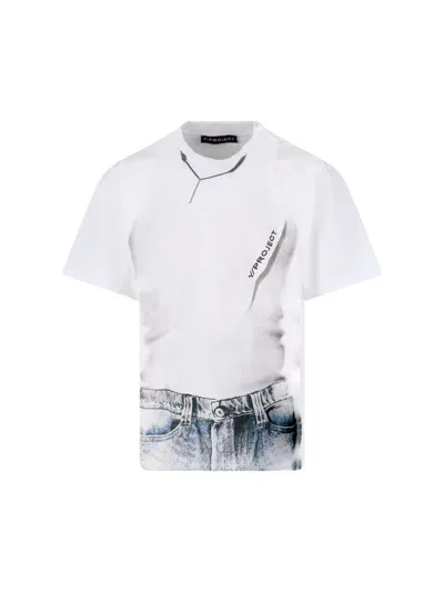 Y/project 'trompe L'oeil' T-shirt In White