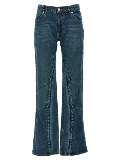 Y/project 'evergreen Hook And Eye' Jeans In Blue