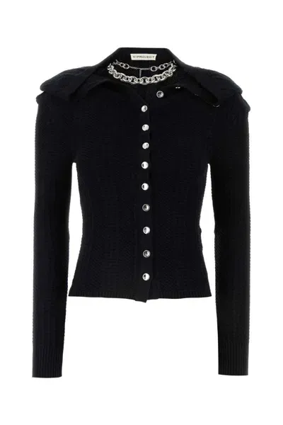 Y/project Evergreen Chain Cardigan-m Nd Y Project Female In Black