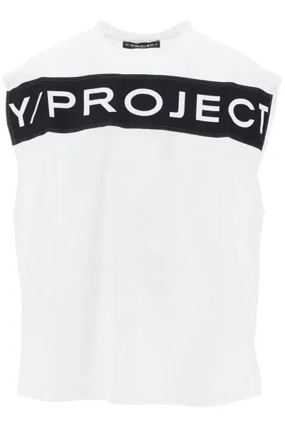 Y/project Logo-print Cotton Tank Top In Multicolor