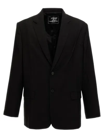 Y/project Pinched Logo Blazer In Black