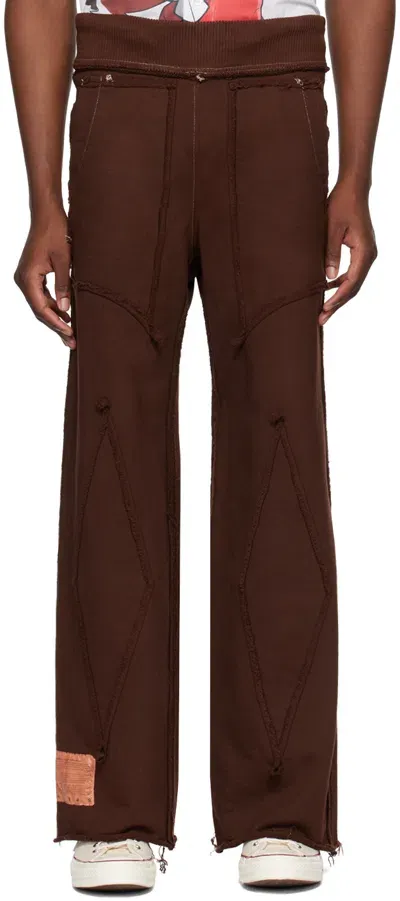 Yaku Ssense Exclusive Brown Ralien Sweatpants