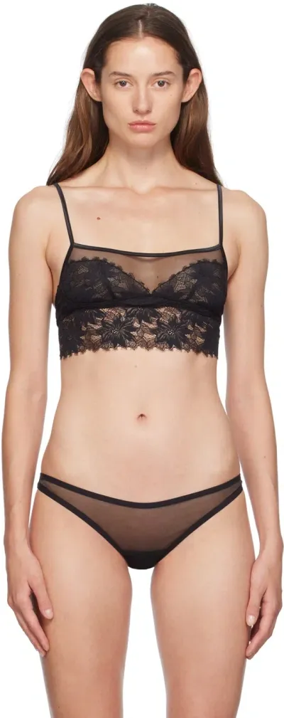 Yasmine Eslami Black Annabelle Bralette