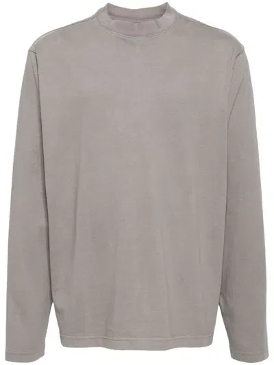 Yeezy Crew-neck Cotton Sweatshirt In Grey