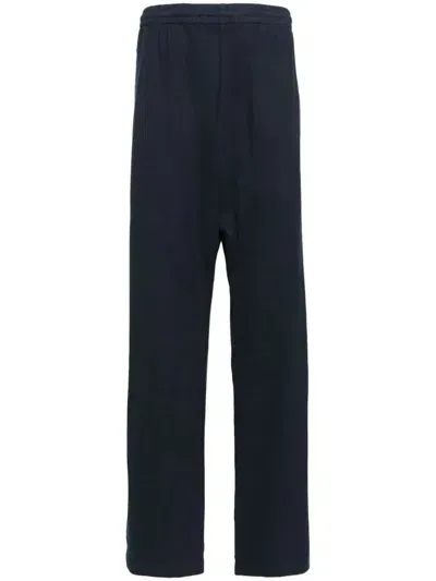 Yeezy Elasticated Cotton Track Pants In Blue