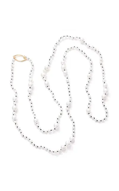 Yi Collection 18k Yellow Gold Pearl Necklace In White