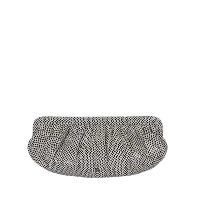 Yliana Yepez Barcelona Water Snake White Clutch