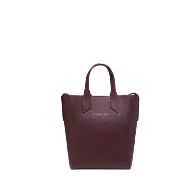 Yliana Yepez Mini Sarah Bordeaux Tote In Burgundy