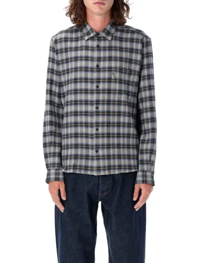 Ymc You Must Create Checked Shirt In Grey