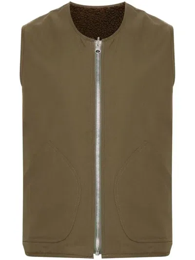 Ymc You Must Create Wyatt Padded Waistcoat In Green