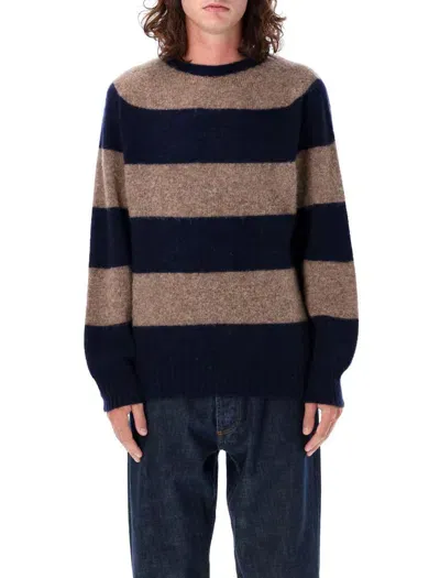 Ymc You Must Create Ymc Suedehead Striped Wool Jumper In Multicolor