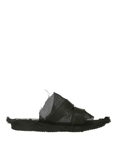 Yohji Yamamoto Frayed Slip In Black