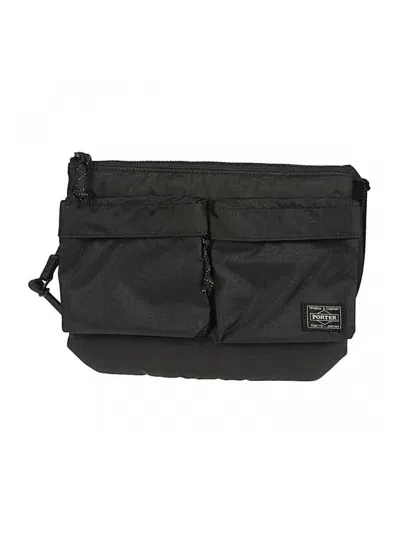 Yoshida Porter Force Shoulder Bag In Black